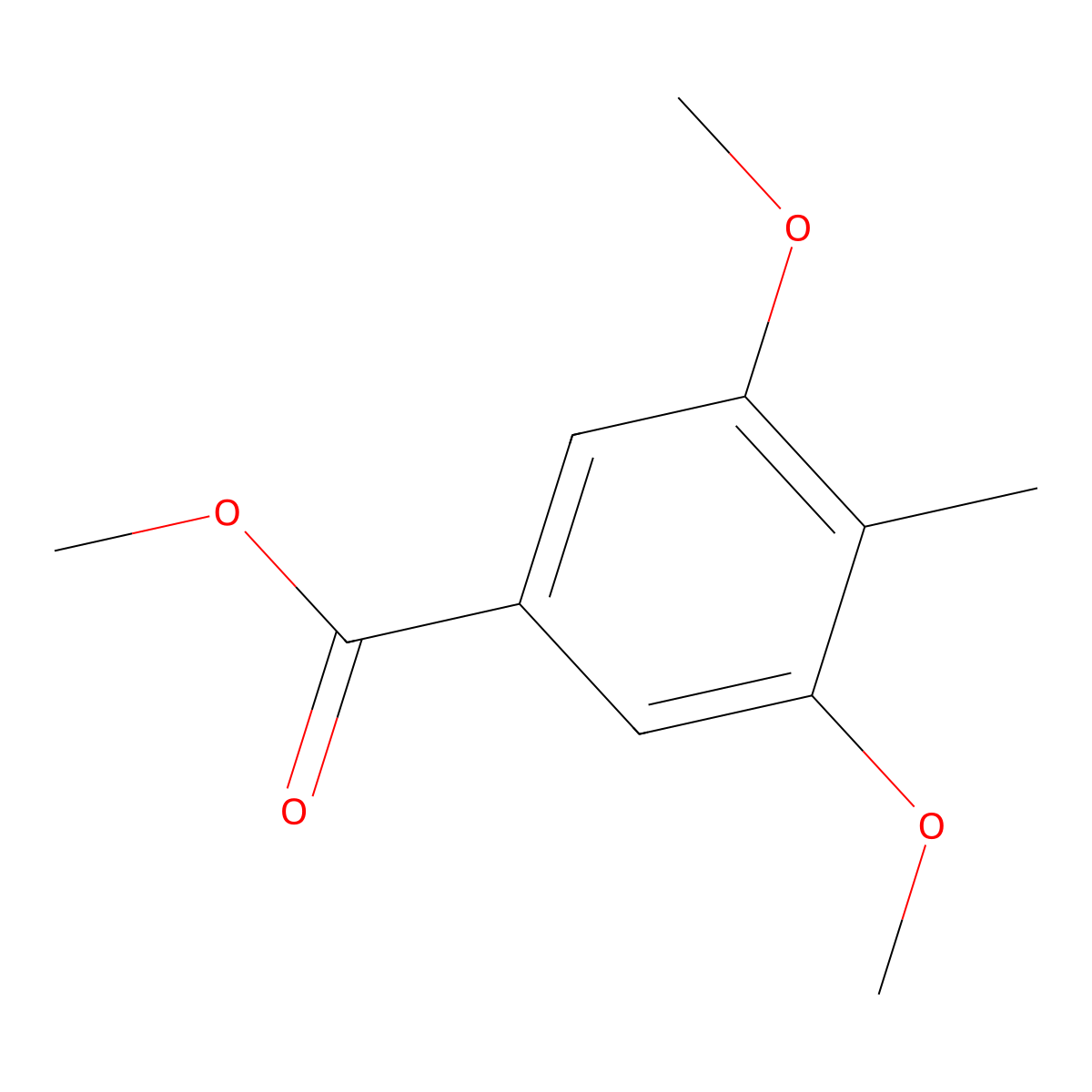 Methyl 3,5-dimethoxy-4-methylbenzoate molecular structure, CAS 60441-79-4