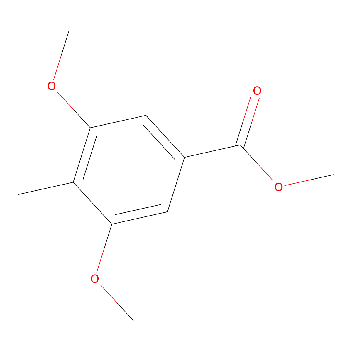 Methyl 3,5-dimethoxy-4-methylbenzoate molecular structure, CAS 60441-79-4