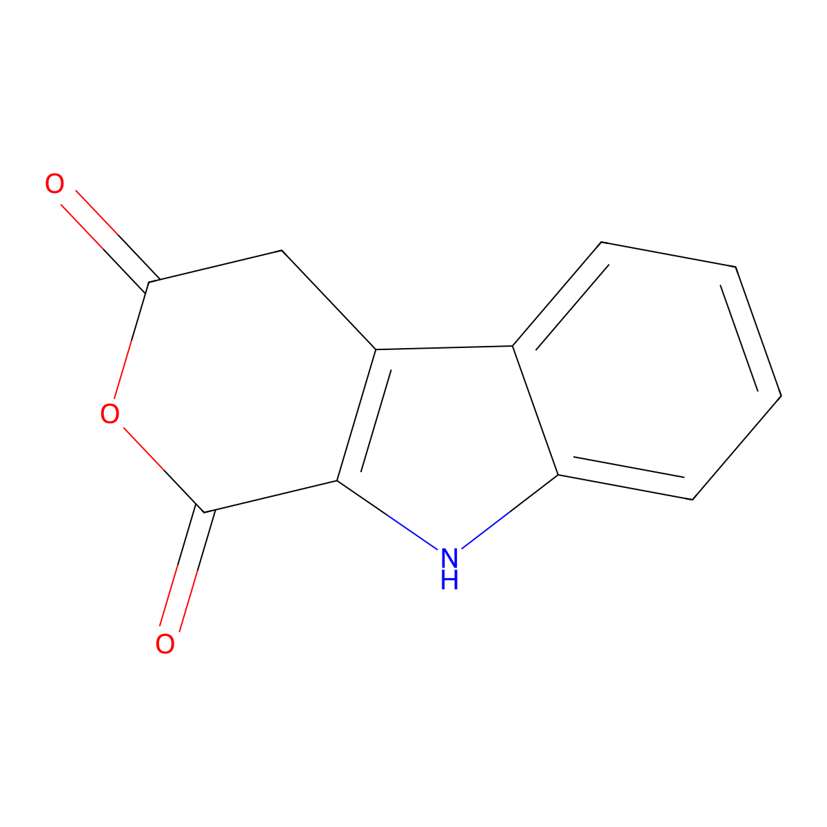 4,9-Dihydropyrano[3,4-b]indole-1,3-dione molecular structure, CAS 60442-29-7