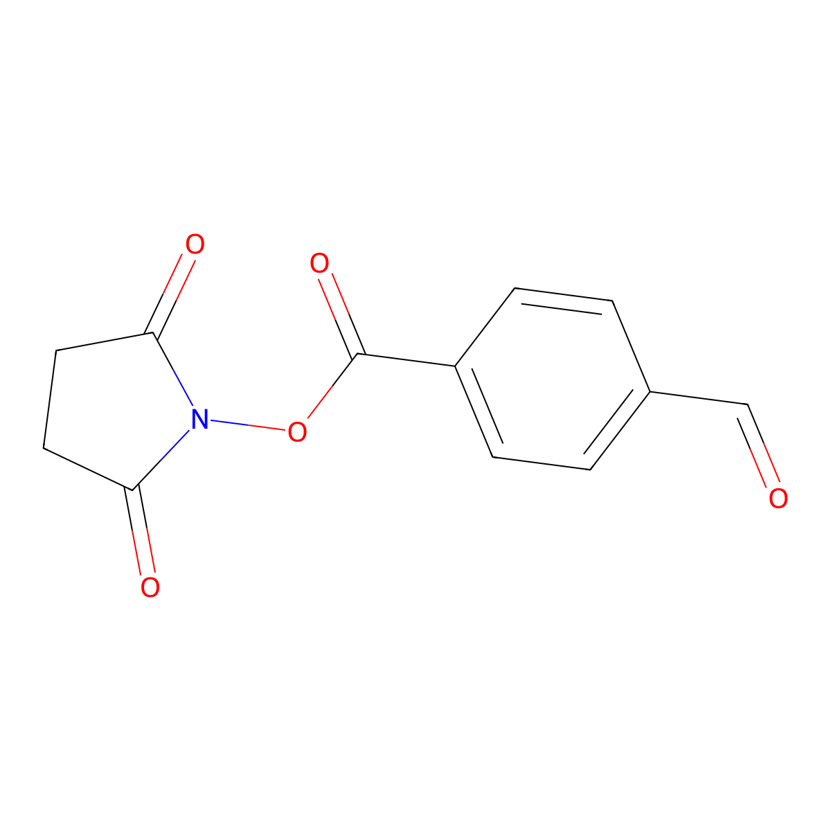 4-(((2,5-Dioxopyrrolidin-1-yl)oxy)carbonyl)benzaldehyde molecular structure, CAS 60444-78-2