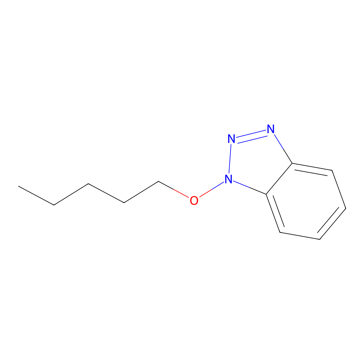 1-Pentoxybenzotriazole molecular structure, CAS 60455-00-7