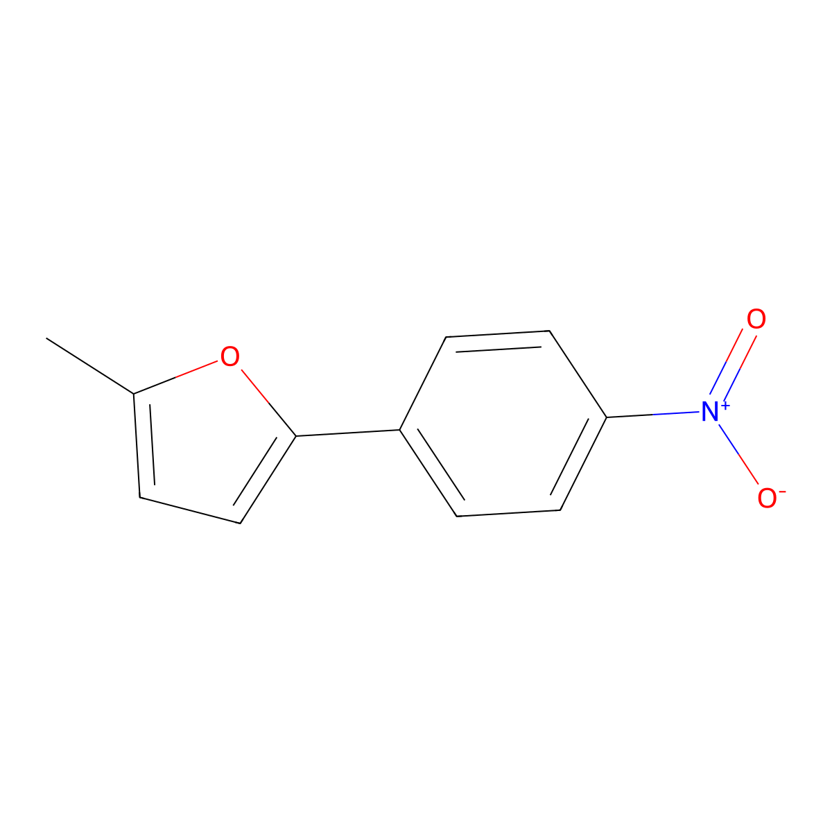 2-Methyl-5-(4-nitrophenyl)furan molecular structure, CAS 60456-78-2