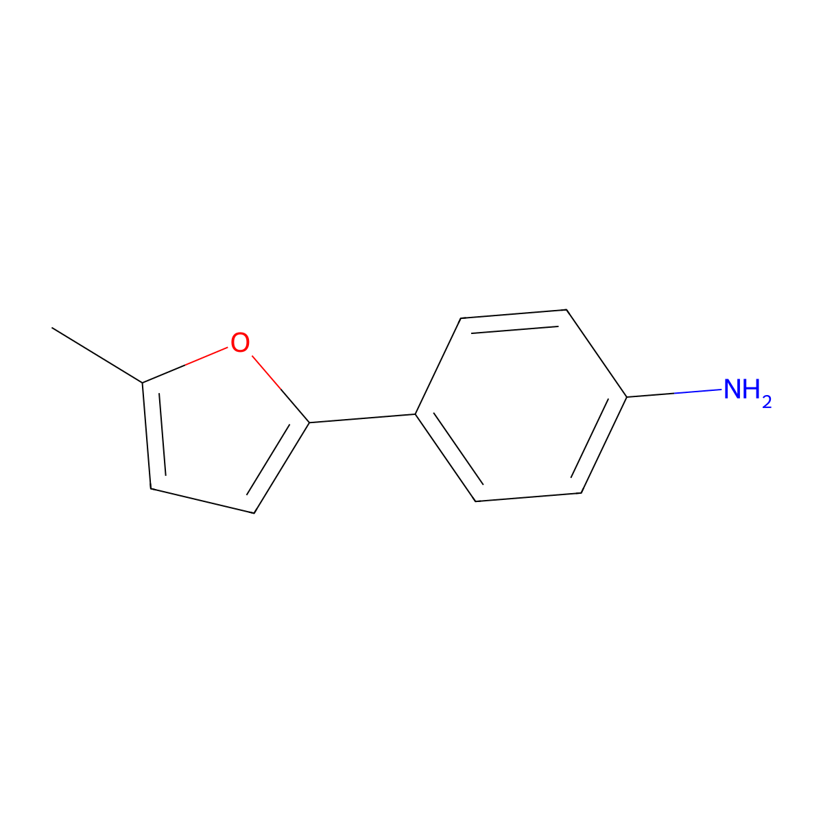 4-(5-Methylfuran-2-yl)aniline molecular structure, CAS 60456-79-3