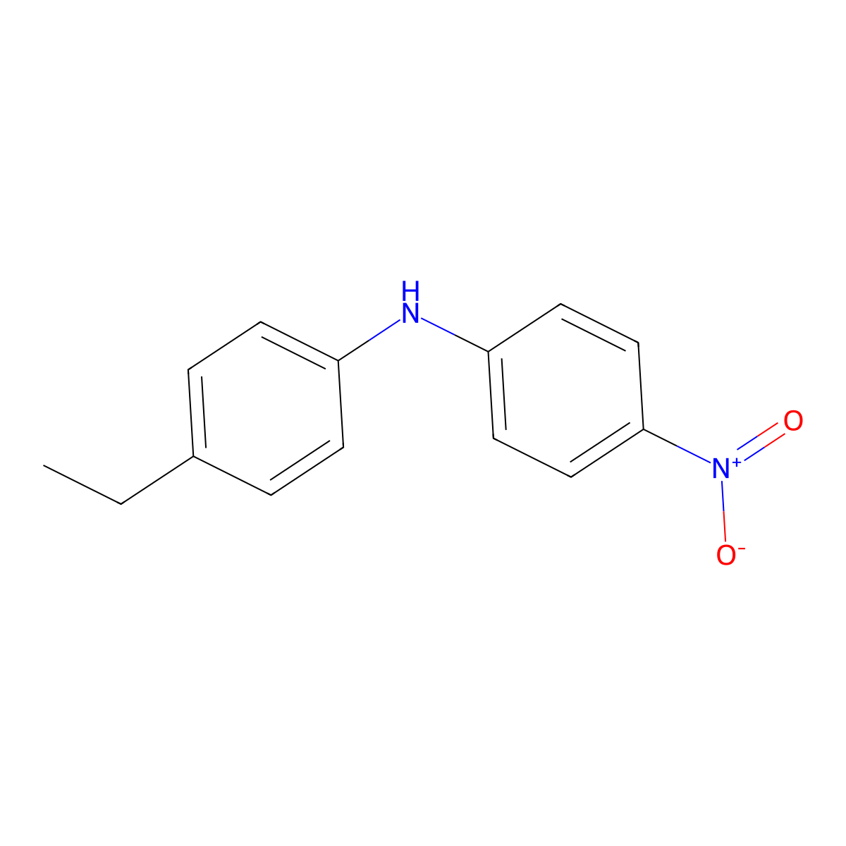 4-ethyl-N-(4-nitrophenyl)aniline molecular structure, CAS 60457-47-8