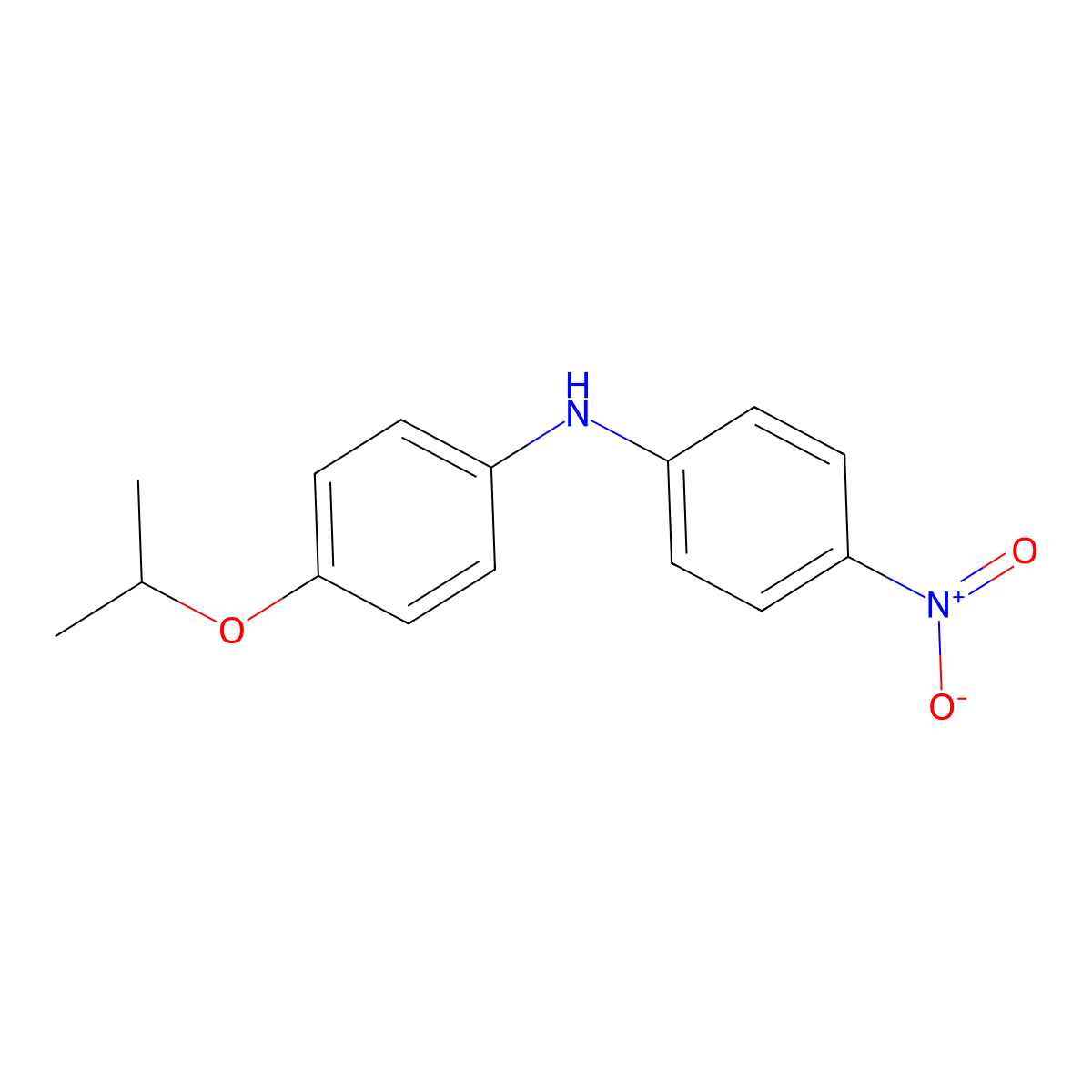 4-nitro-N-[4-(propan-2-yloxy)phenyl]aniline molecular structure, CAS 60457-50-3