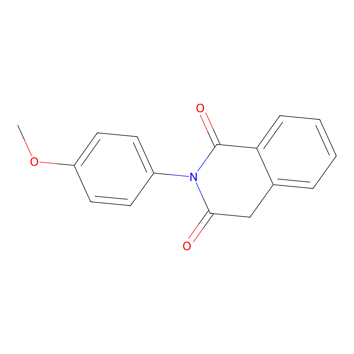 1,3(2H,4H)-Isoquinolinedione, 2-(4-methoxyphenyl)- molecular structure, CAS 60462-91-1