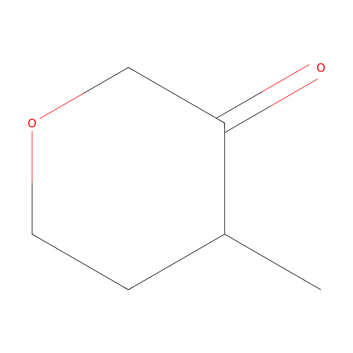4-Methyloxan-3-one molecular structure, CAS 60467-47-2