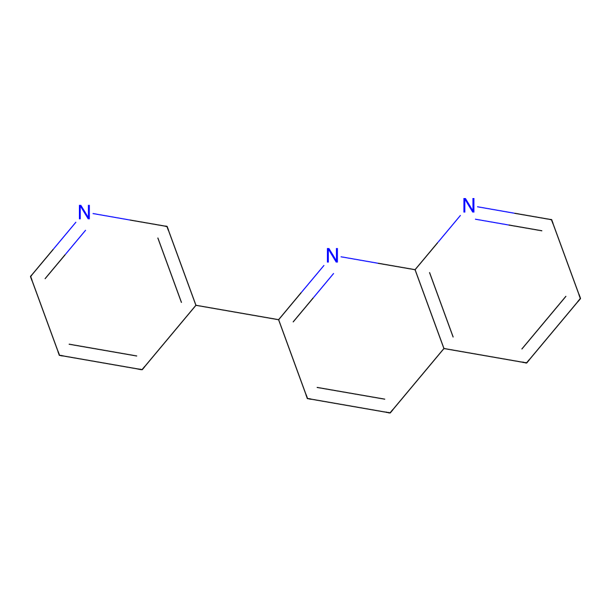 1,8-Naphthyridine, 2-(3-pyridinyl)- molecular structure, CAS 60467-71-2
