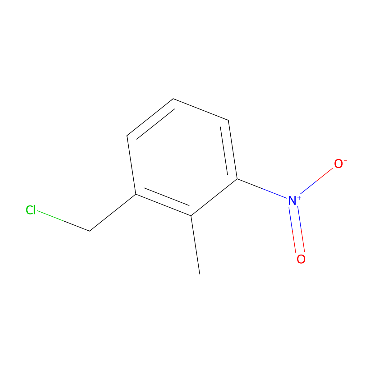 alpha-Chloro-2-methyl-3-nitrotoluene molecular structure, CAS 60468-54-4