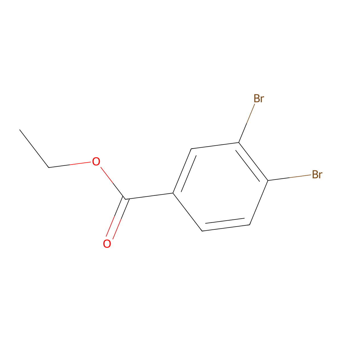 Ethyl 3,4-dibromobenzoate molecular structure, CAS 60469-88-7