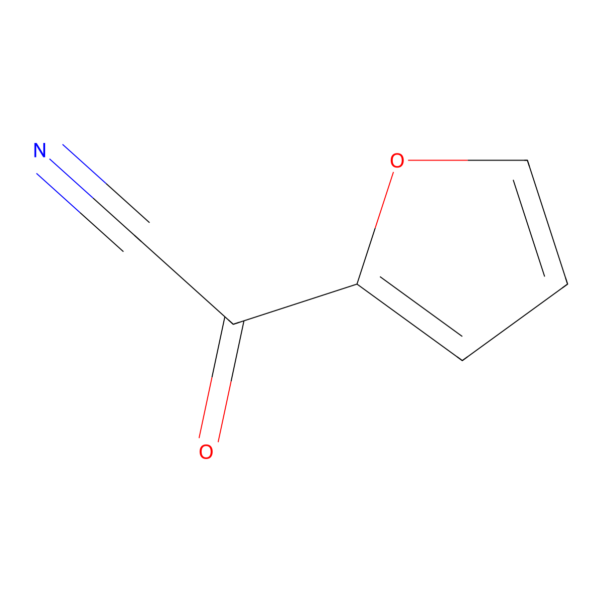 alpha-Oxo-2-furanacetonitrile molecular structure, CAS 6047-91-2