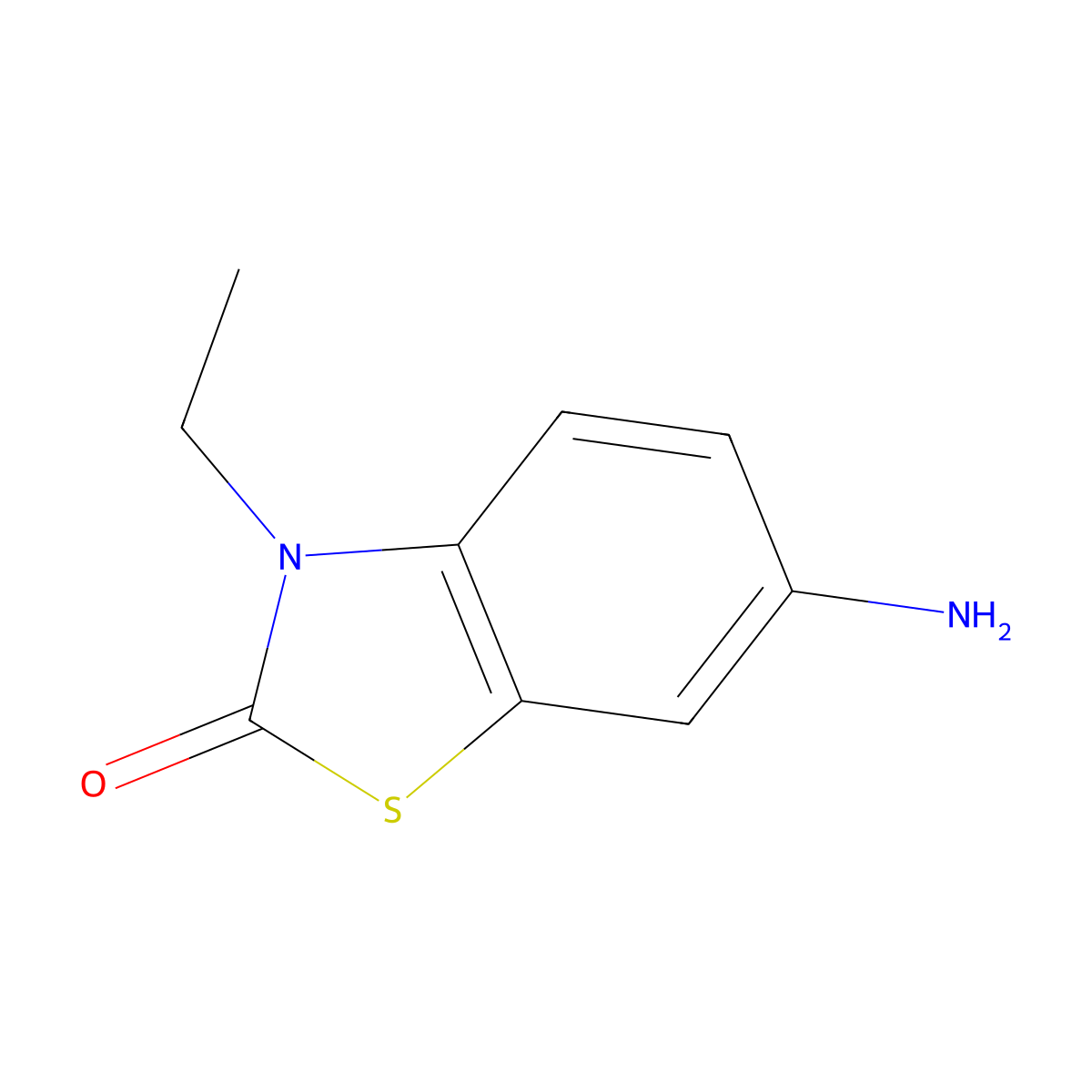 6-amino-3-ethylbenzo[d]thiazol-2(3H)-one molecular structure, CAS 60471-30-9