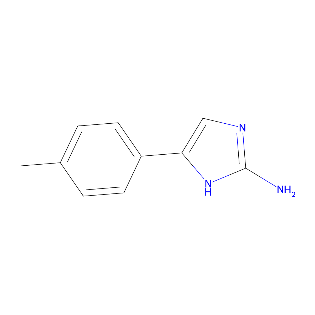 5-(4-Methylphenyl)-1H-imidazol-2-amine molecular structure, CAS 60472-16-4