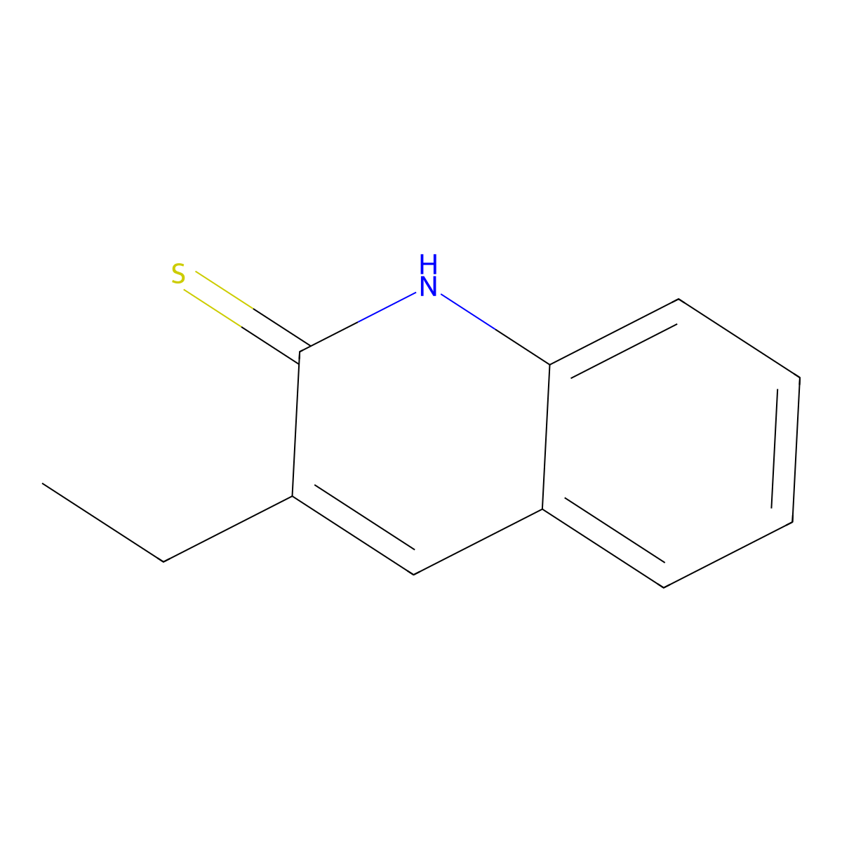 3-Ethylquinoline-2-thiol molecular structure, CAS 604754-88-3
