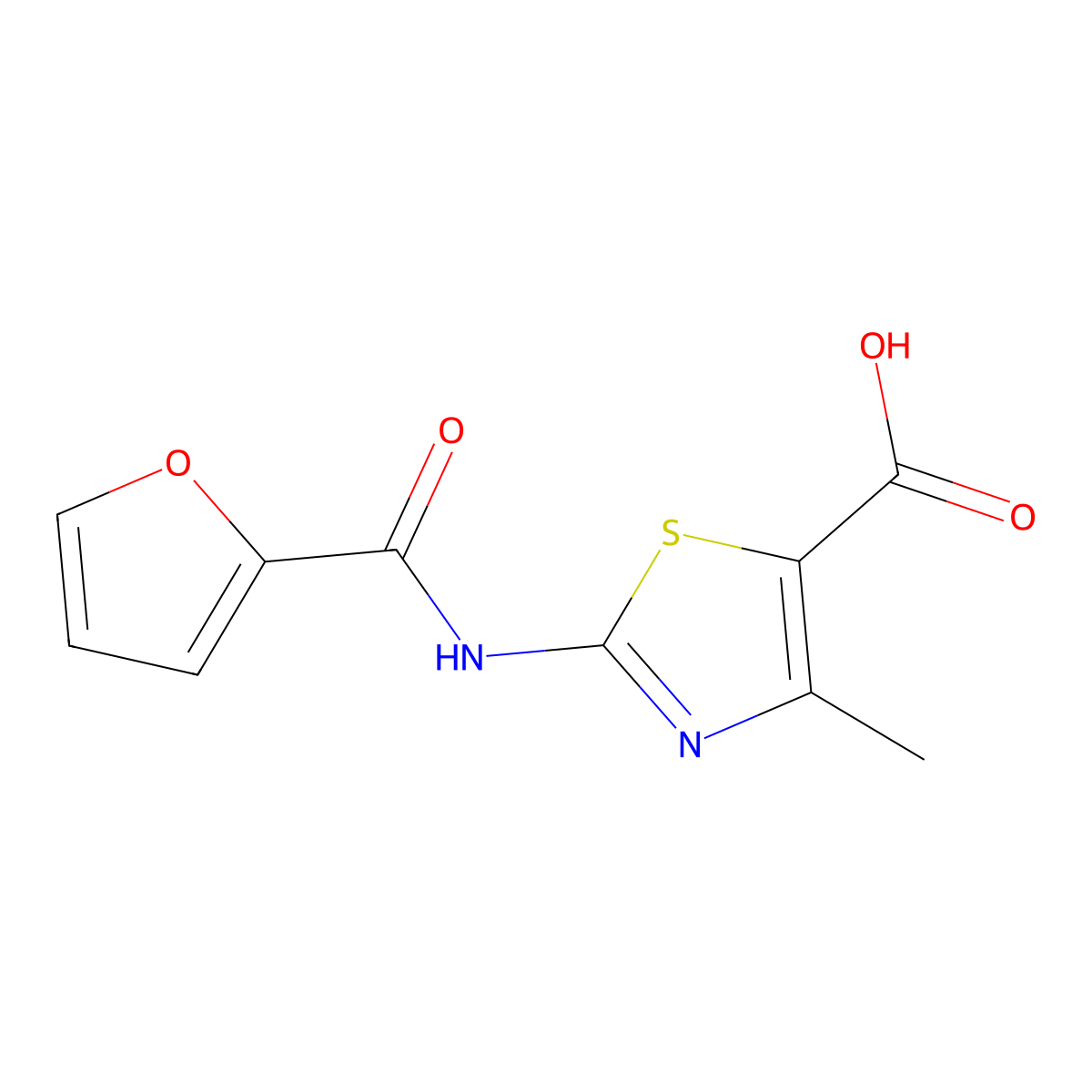 2-(Furan-2-carboxamido)-4-methylthiazole-5-carboxylic acid molecular structure, CAS 604762-22-3