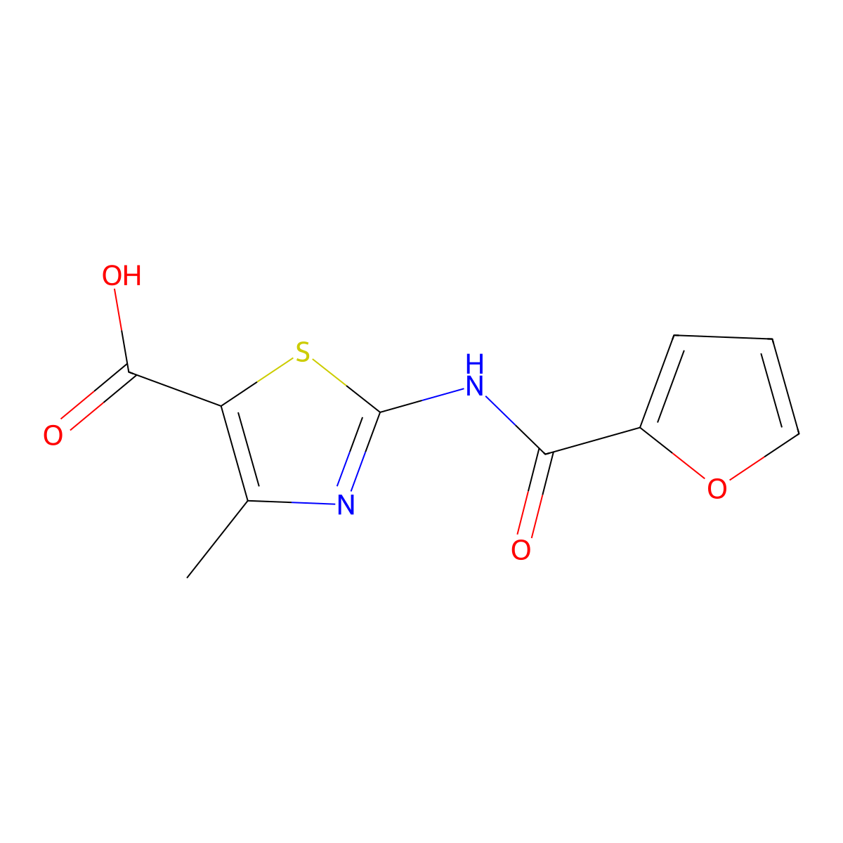2-(Furan-2-carboxamido)-4-methylthiazole-5-carboxylic acid molecular structure, CAS 604762-22-3