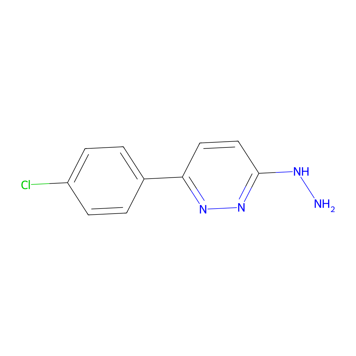 3-(4-Chlorophenyl)-6-hydrazinylpyridazine molecular structure, CAS 60478-25-3