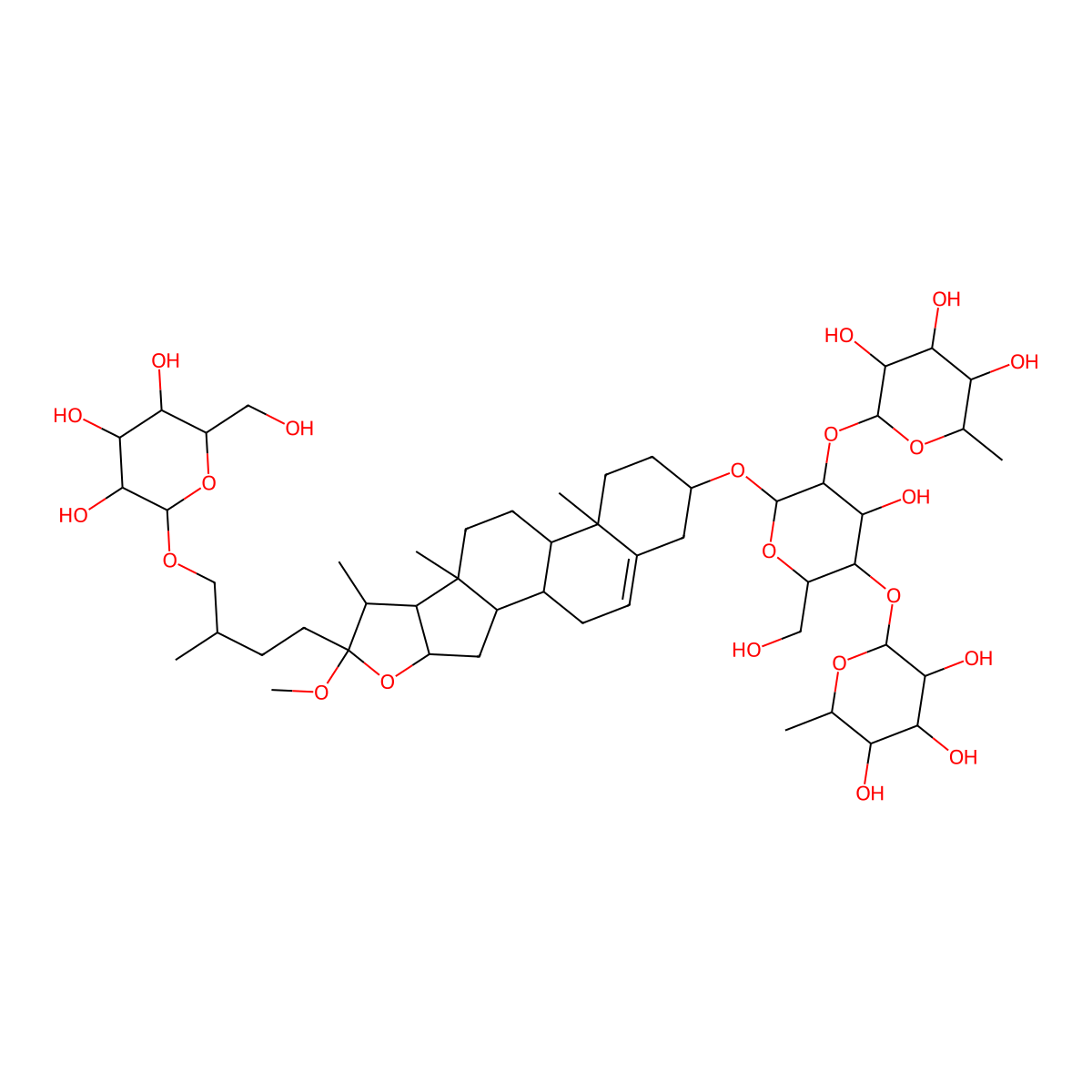 NSC-698790;Smilax saponin B molecular structure, CAS 60478-70-8