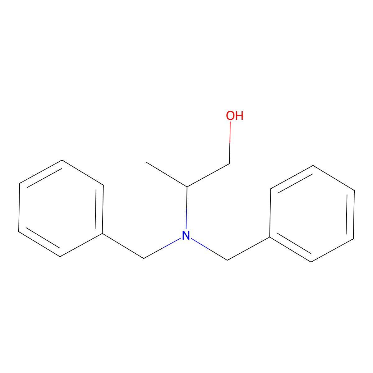 (S)-(+)-2-(Dibenzylamino)-1-propanol molecular structure, CAS 60479-65-4