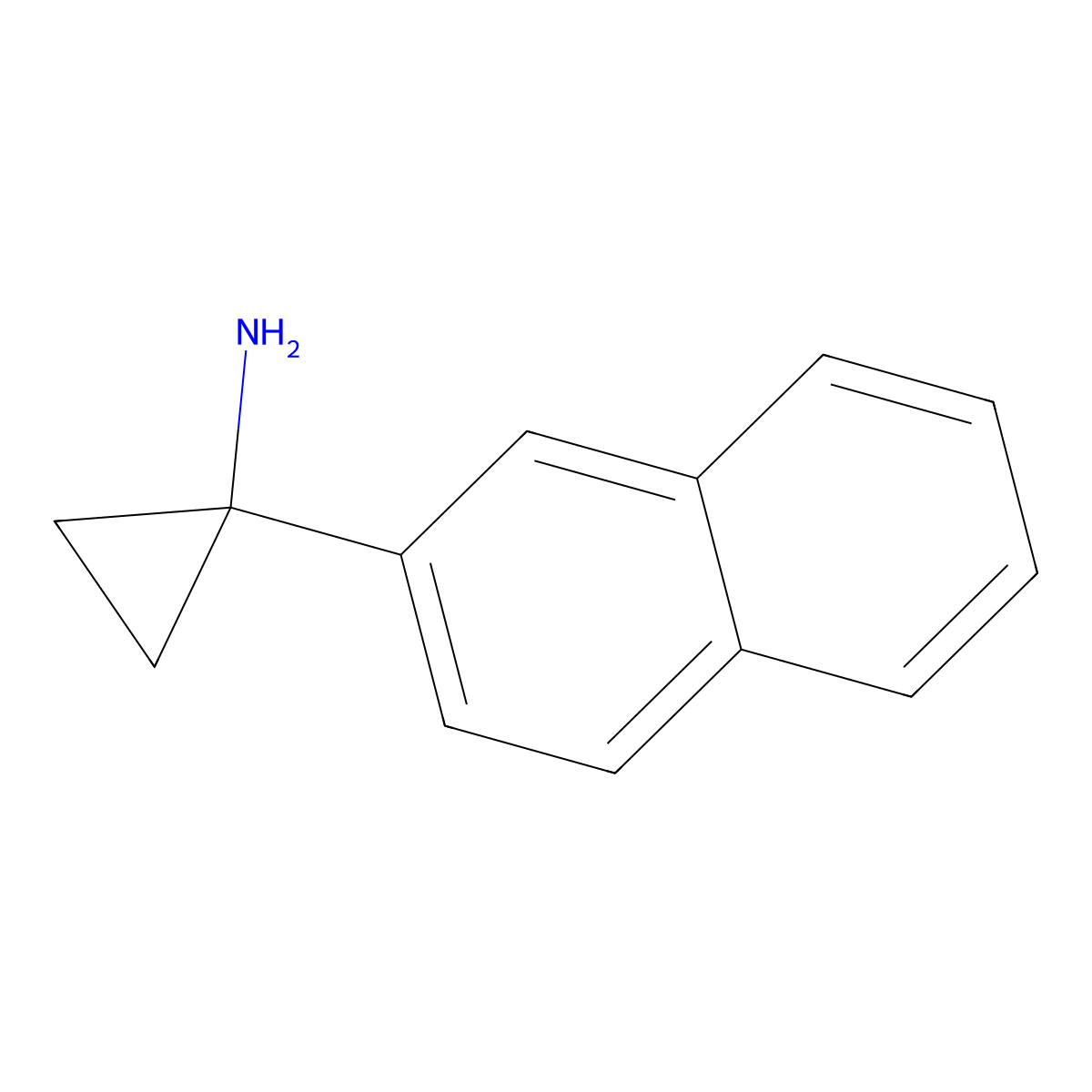 1-(2-Naphthyl)cyclopropanamine molecular structure, CAS 604799-97-5