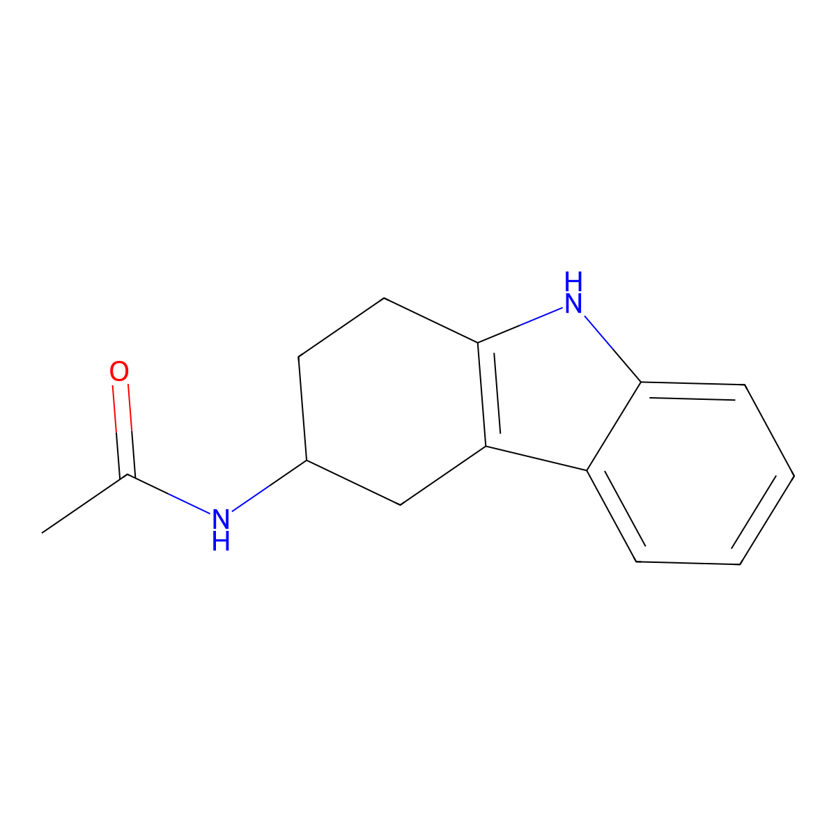 N-(2,3,4,9-Tetrahydro-1H-carbazol-3-YL)acetamide molecular structure, CAS 60480-69-5