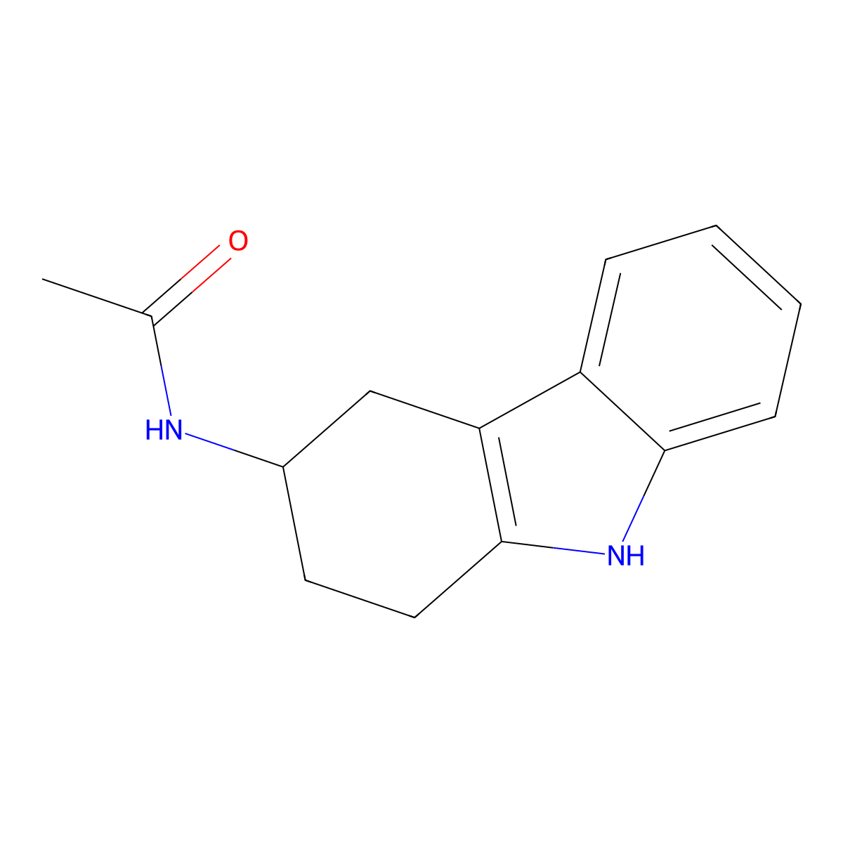 N-(2,3,4,9-Tetrahydro-1H-carbazol-3-YL)acetamide molecular structure, CAS 60480-69-5