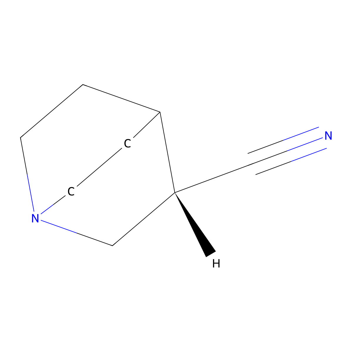 (3S)-1-Azabicyclo[2.2.2]octane-3-carbonitrile molecular structure, CAS 604803-75-0