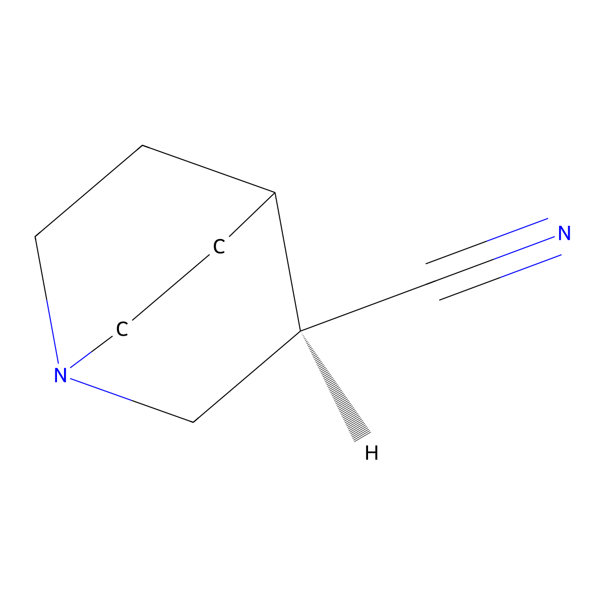 (3R)-1-Azabicyclo[2.2.2]octane-3-carbonitrile molecular structure, CAS 604803-77-2
