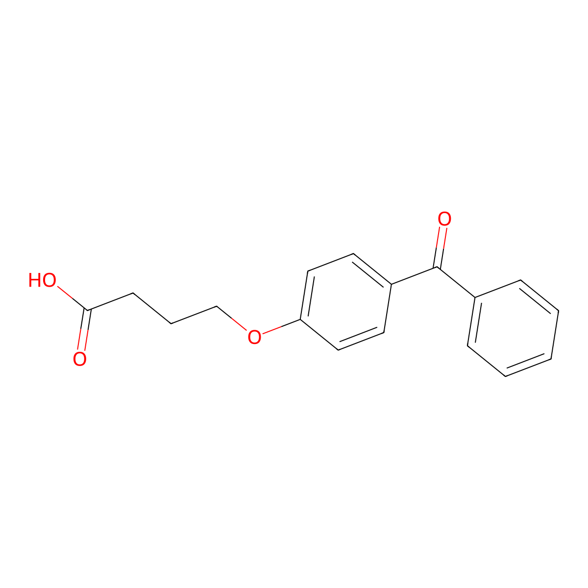 4-(4-Benzoylphenoxy)butanoic acid molecular structure, CAS 604809-70-3