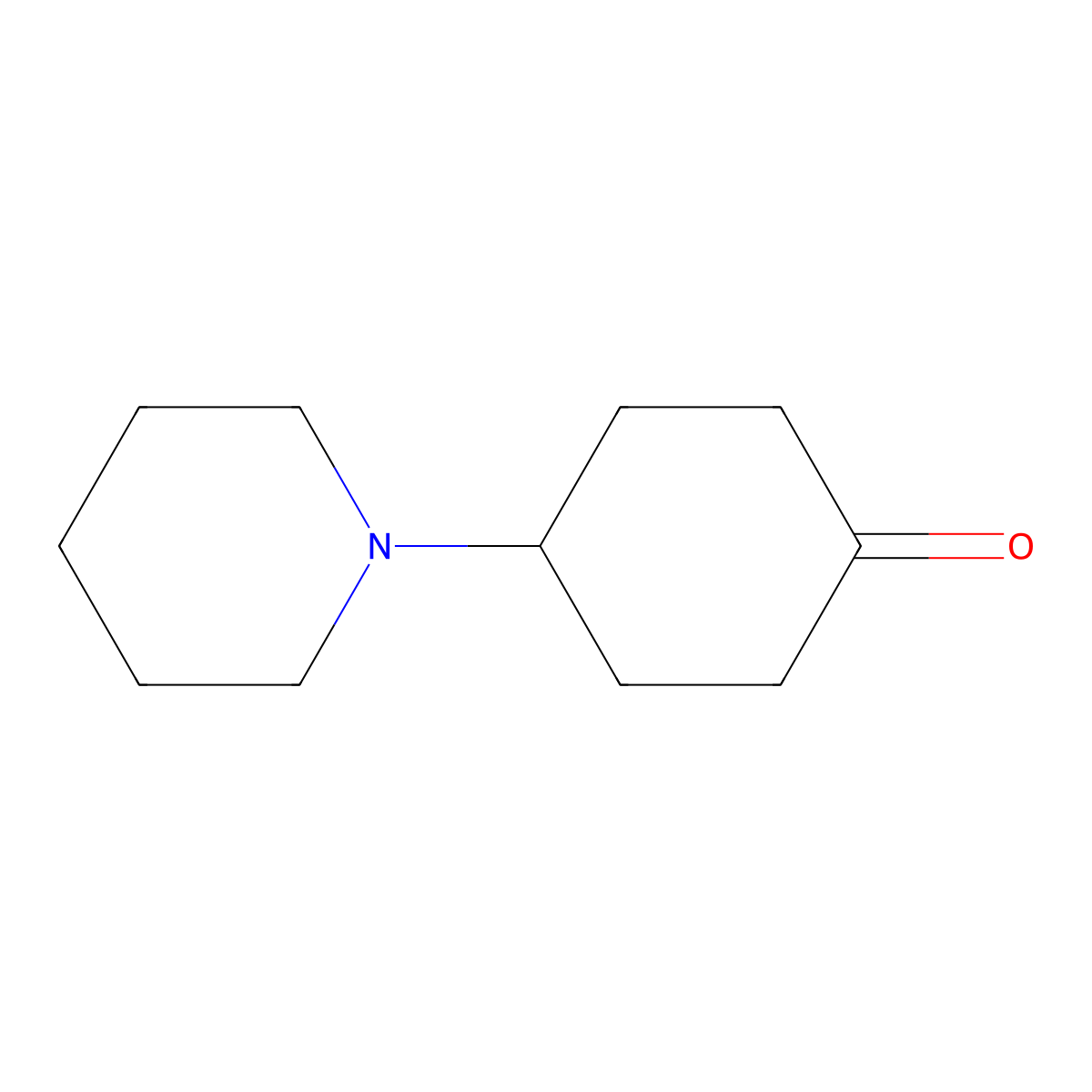 Cyclohexanone, 4-(1-piperidinyl)- molecular structure, CAS 60481-62-1