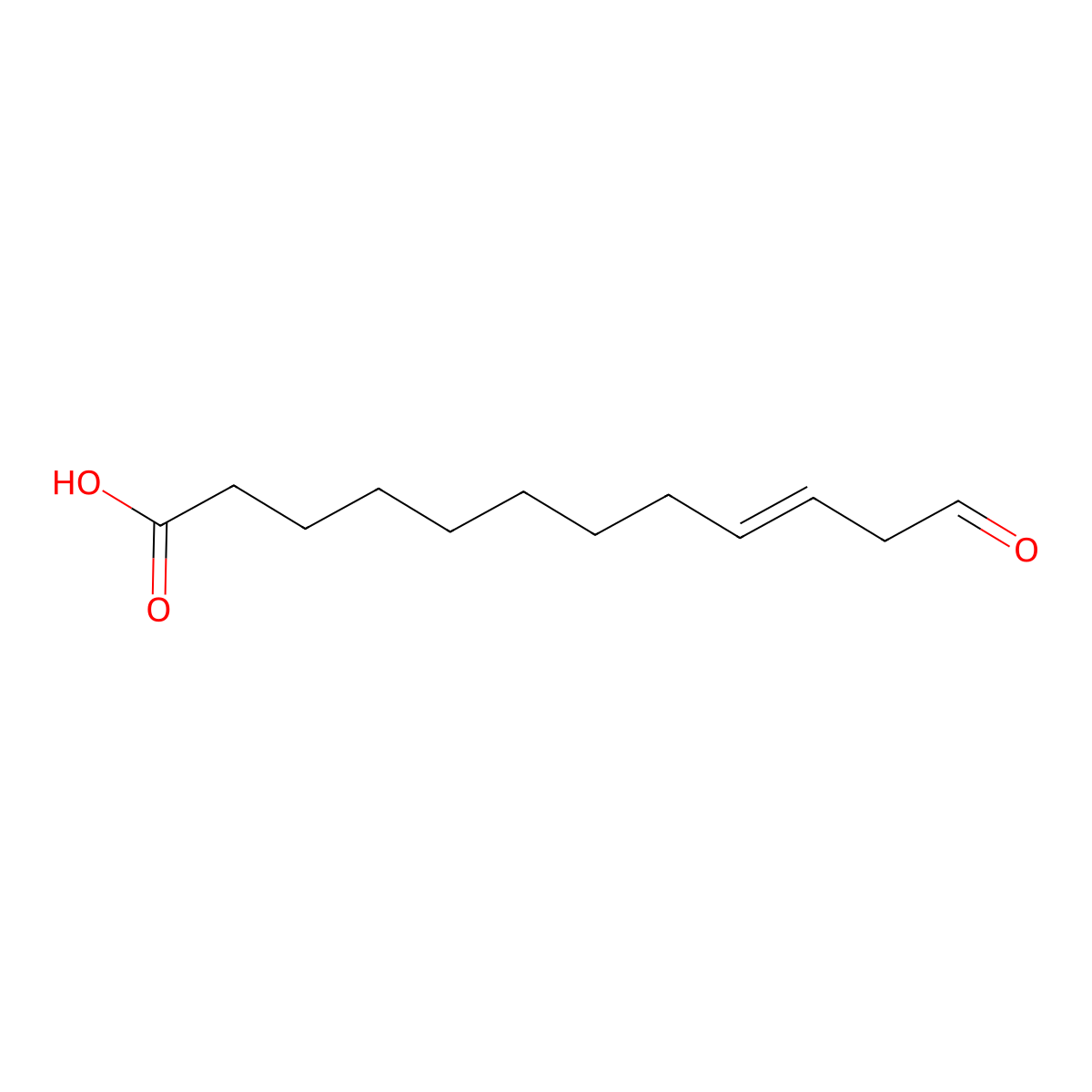 12-Oxododec-9-enoic acid molecular structure, CAS 60485-39-4