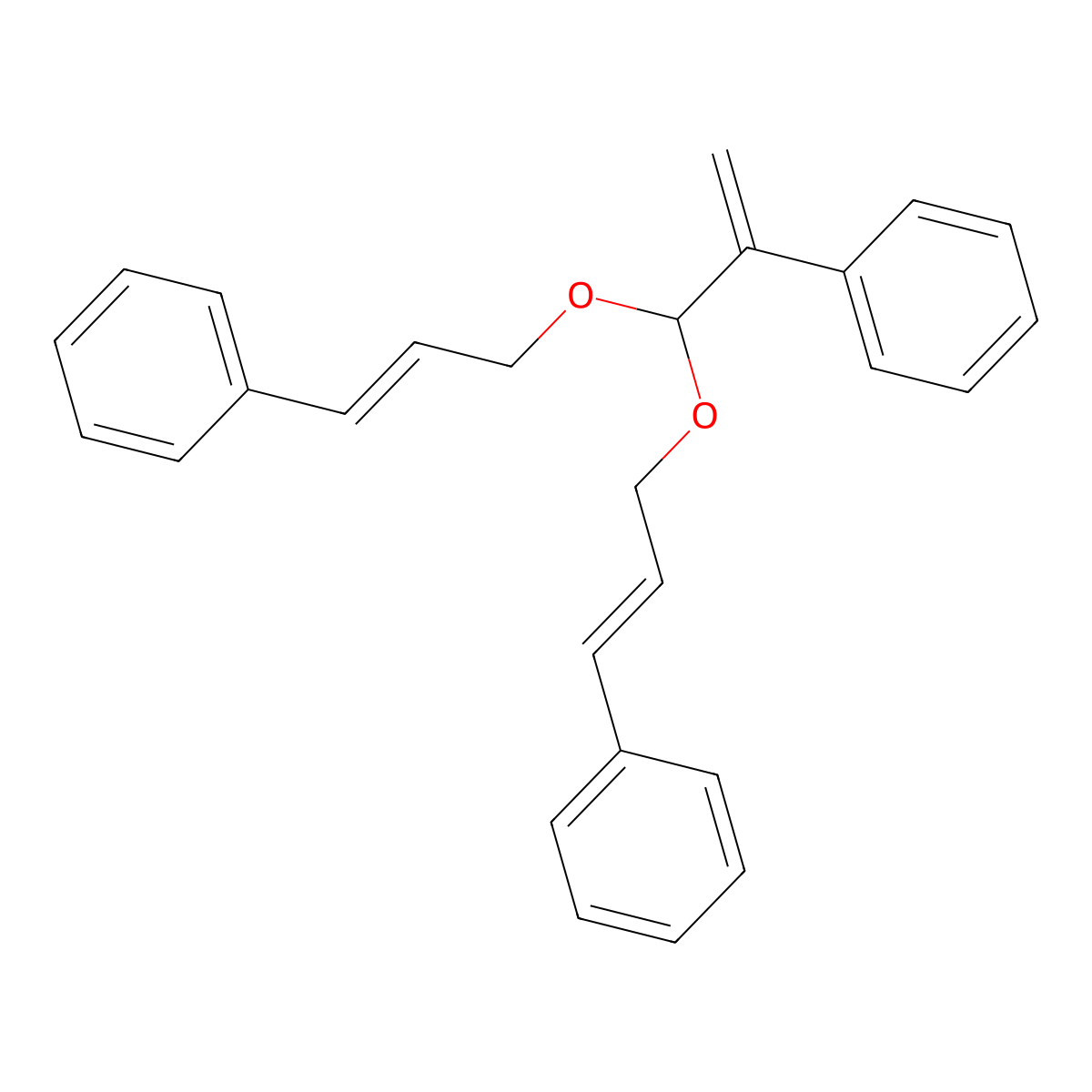 [Bis[(3-phenylallyl)oxy]methyl]vinylbenzene molecular structure, CAS 60487-81-2