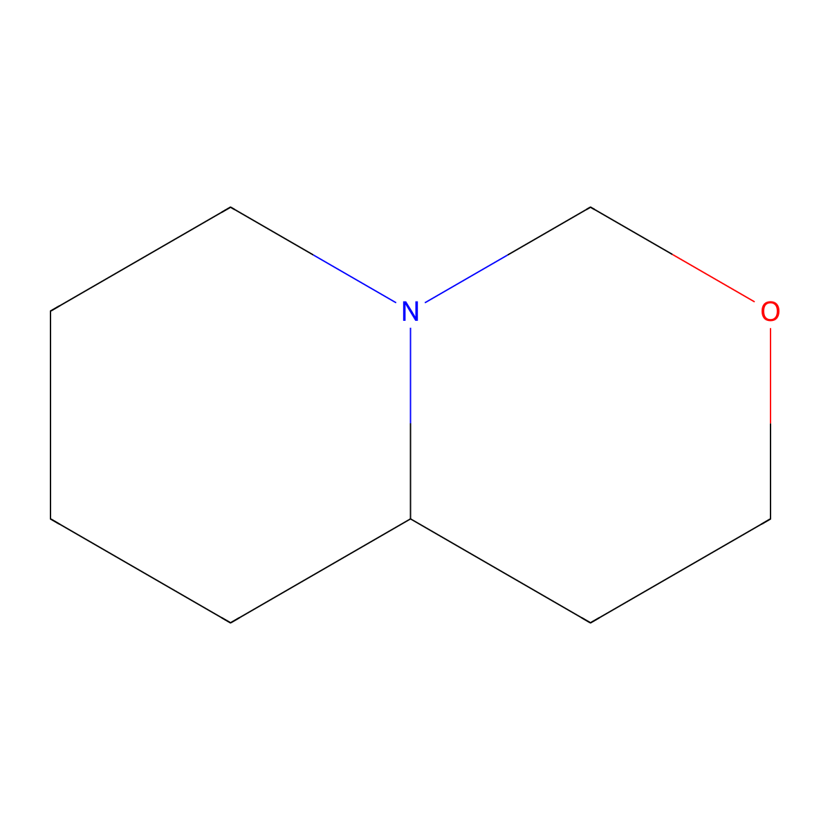Hexahydro-1h,3h-pyrido[1,2-c][1,3]oxazine molecular structure, CAS 6049-86-1