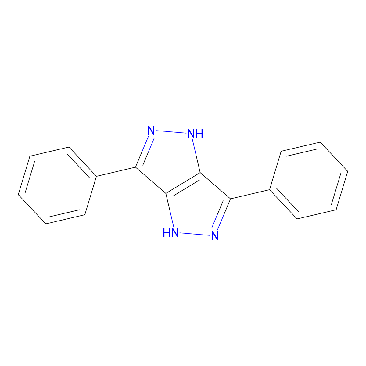 1,4-Dihydro-3,6-diphenyl-pyrazolo[4,3-c]pyrazole molecular structure, CAS 60492-61-7