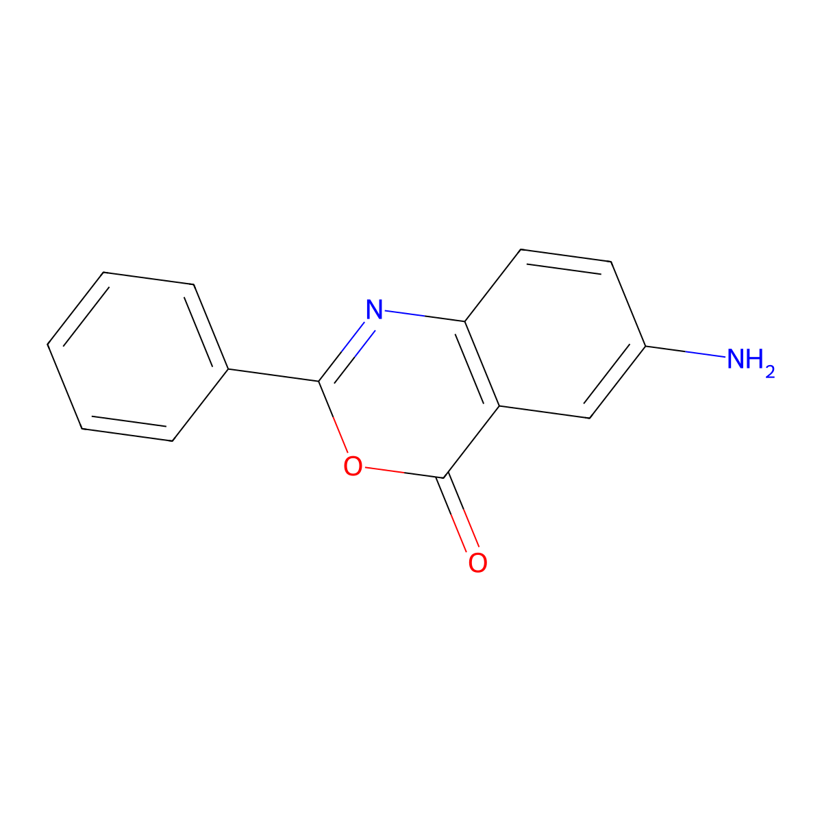 6-Amino-2-phenyl-benzo[d][1,3]oxazin-4-one molecular structure, CAS 60498-33-1