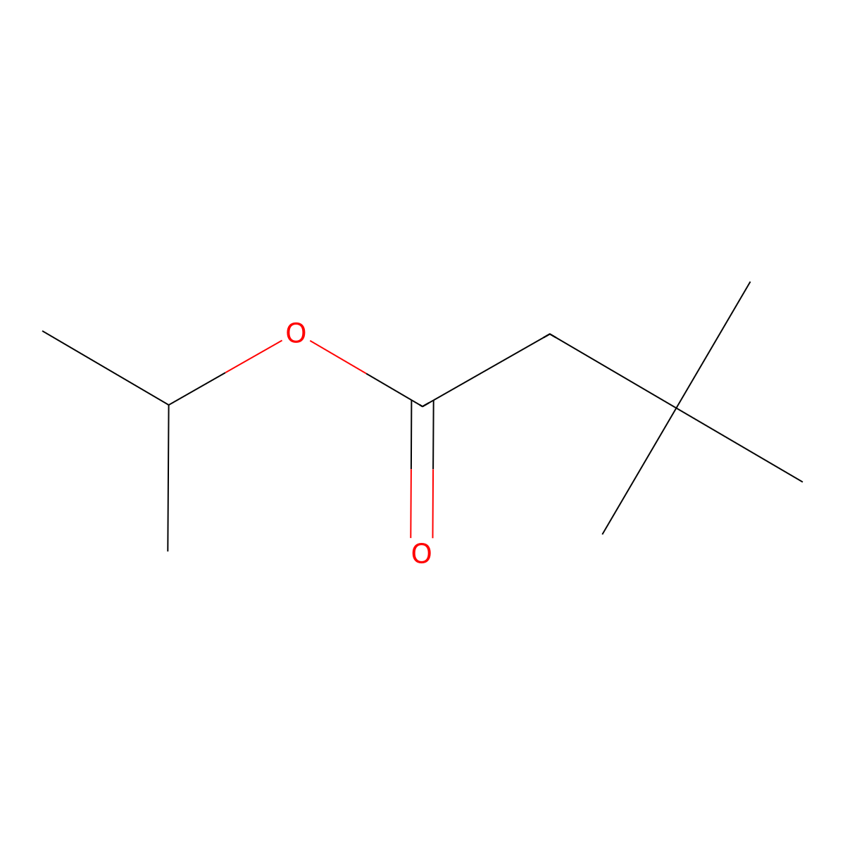 Isopropyl 3,3-dimethylbutyrate molecular structure, CAS 60498-66-0