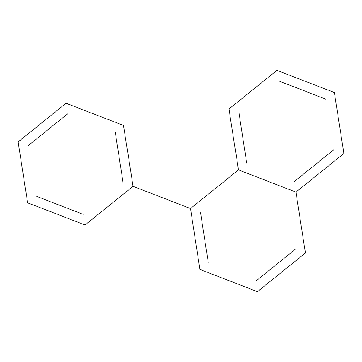 1-Phenylnaphthalene molecular structure, CAS 605-02-7