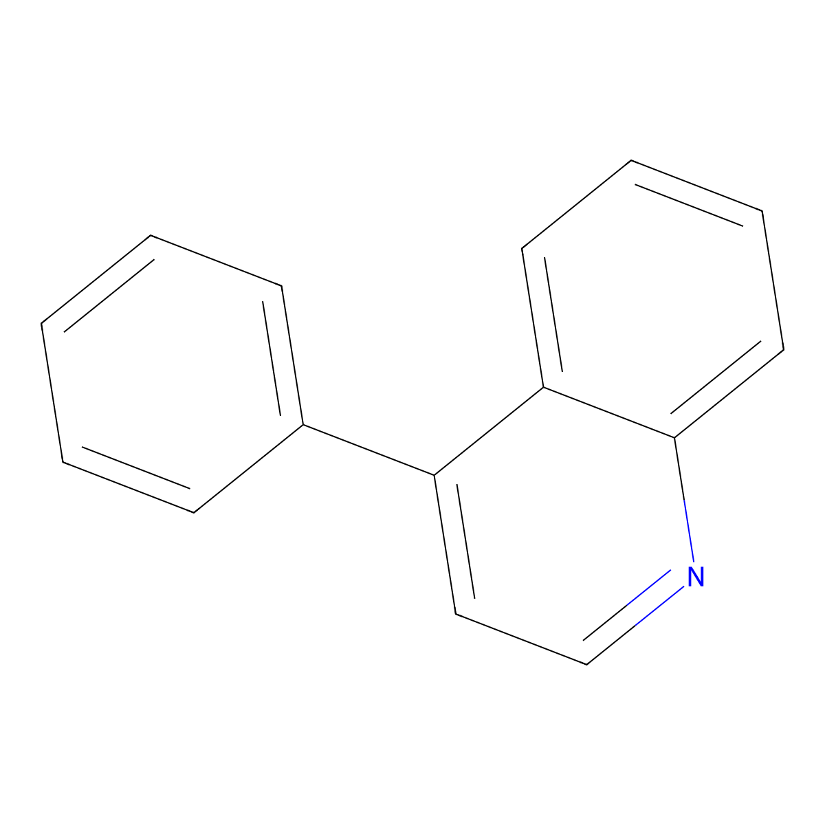 4-Phenylquinoline molecular structure, CAS 605-03-8