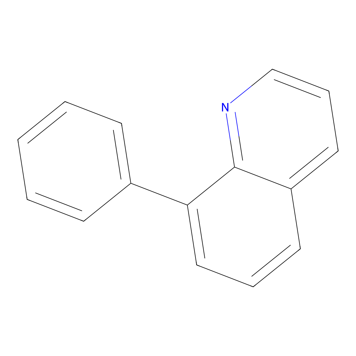 8-Phenylquinoline molecular structure, CAS 605-04-9