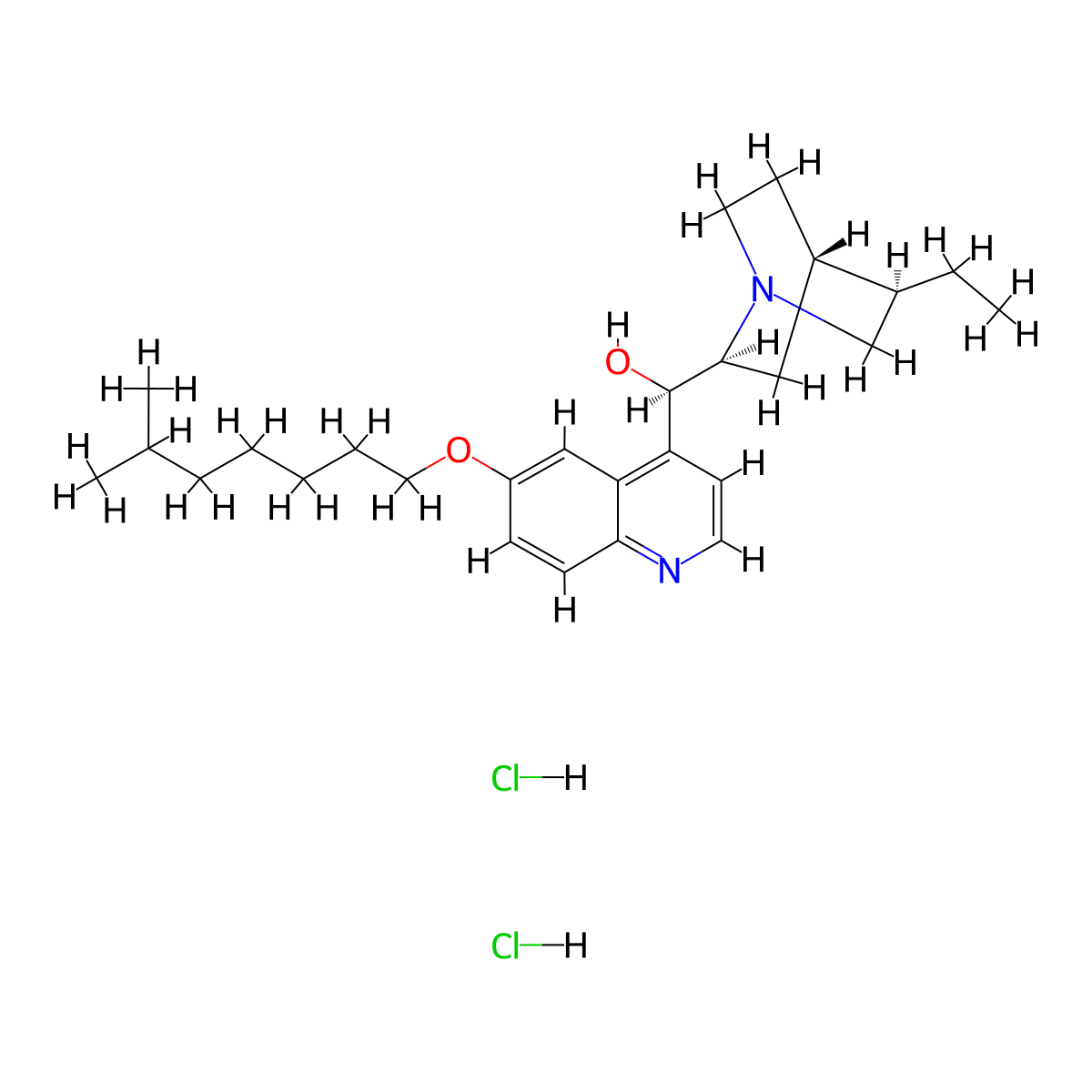 Vuzine dihydrochloride molecular structure, CAS 605-08-3