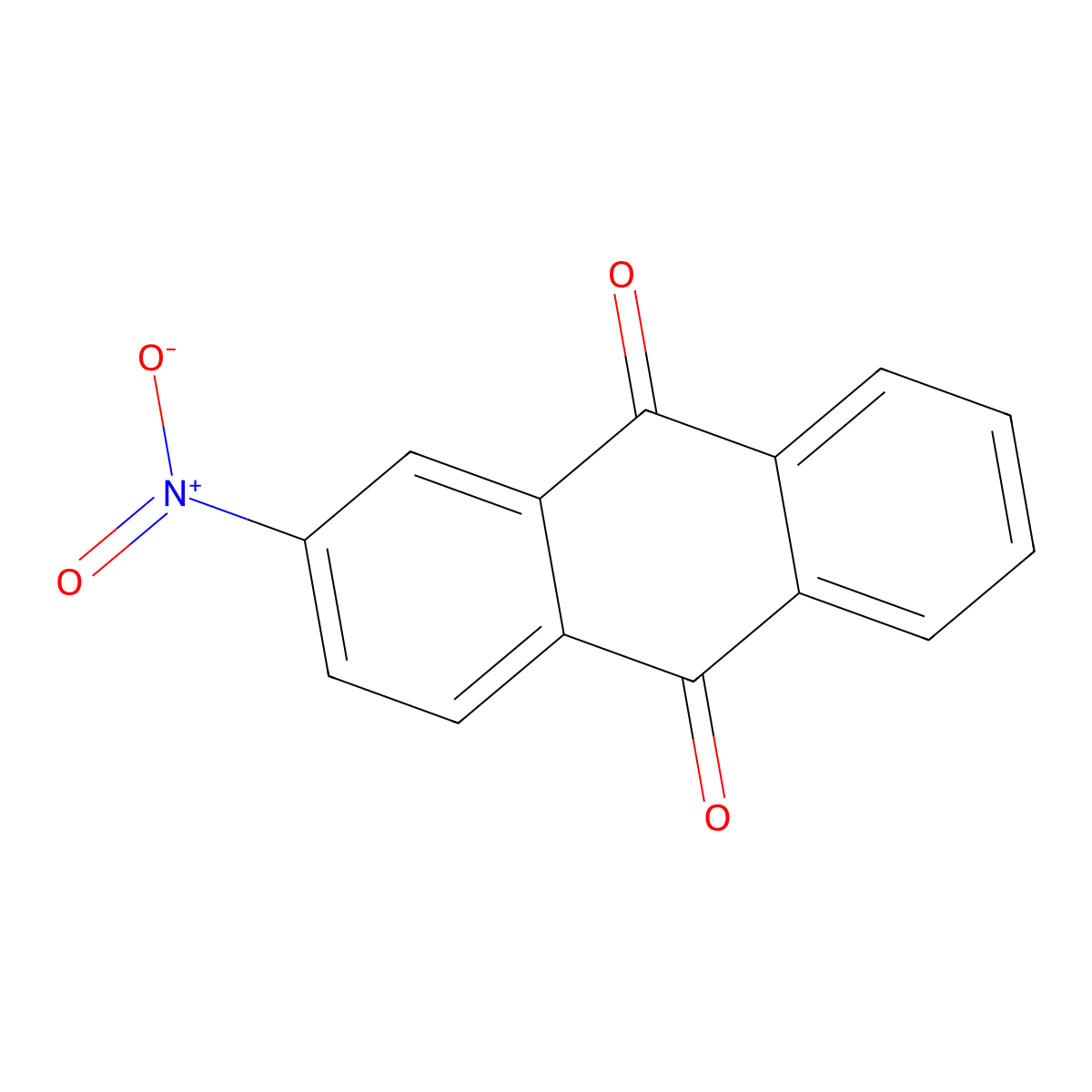 2-Nitroanthraquinone molecular structure, CAS 605-27-6