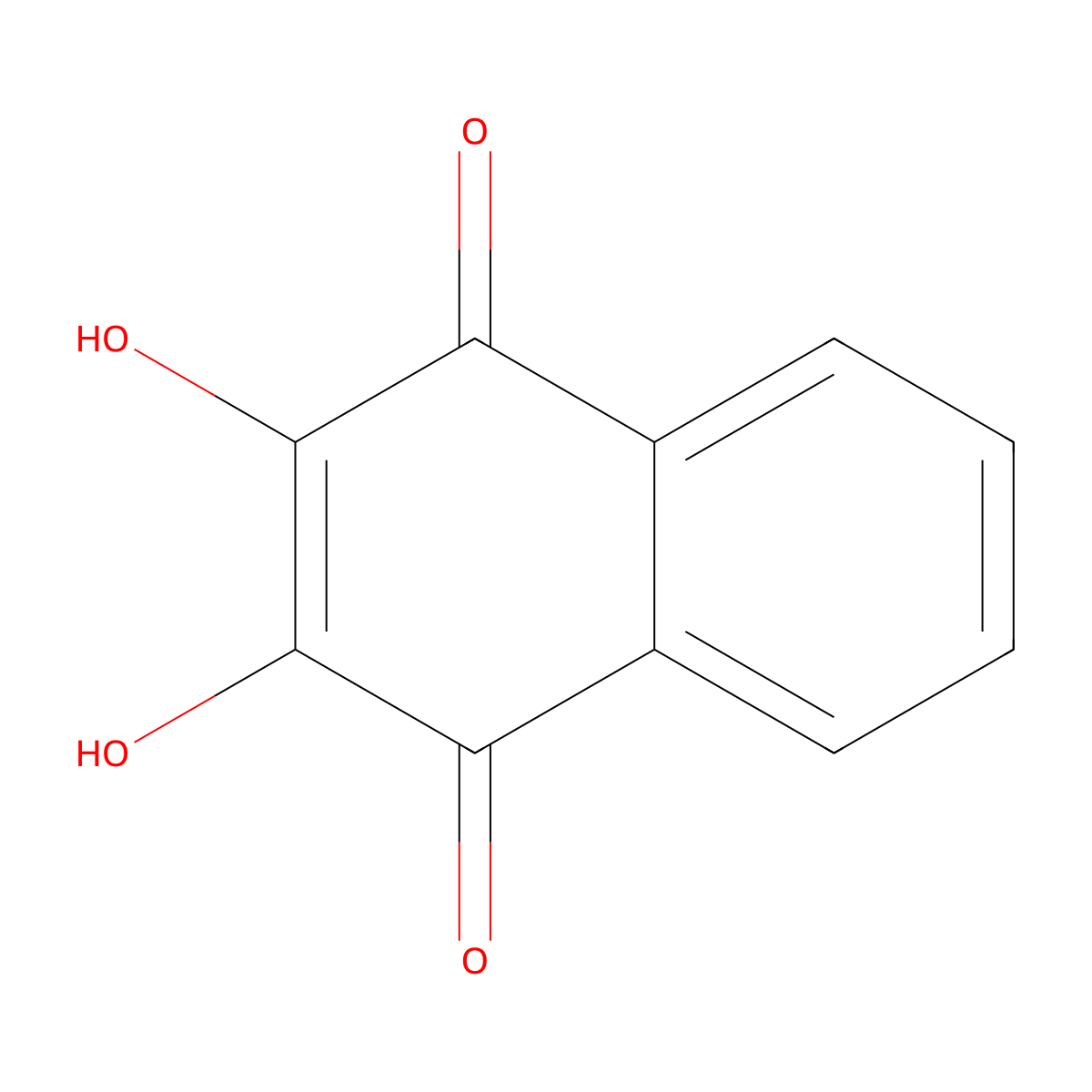 Isonaphthazarine molecular structure, CAS 605-37-8