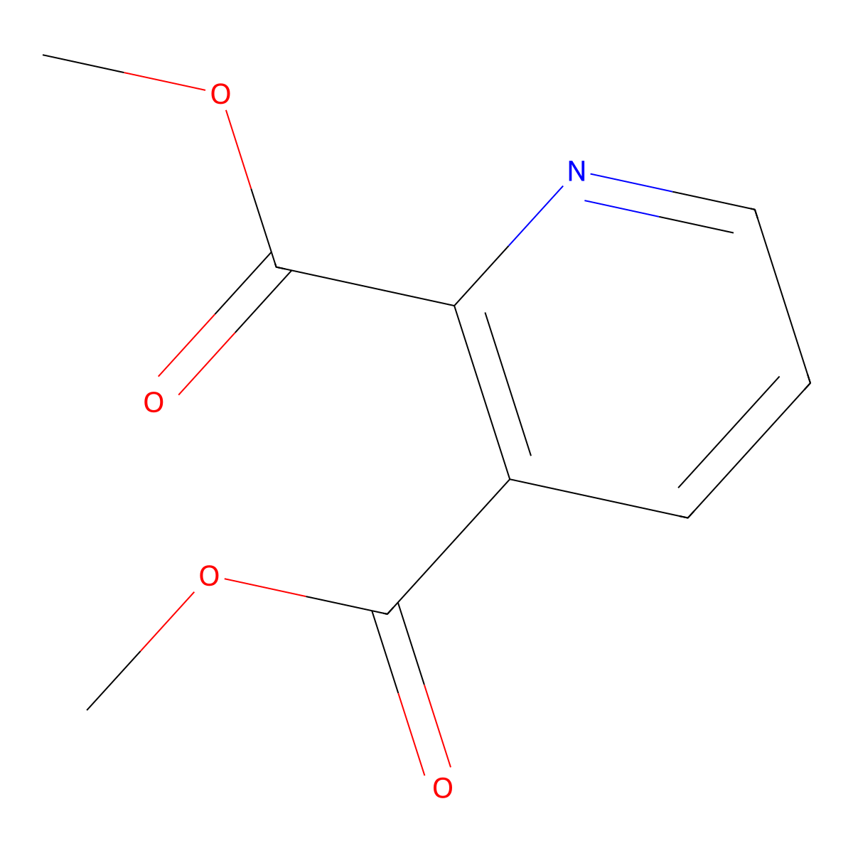2,3-Dimethyl 2,3-pyridinedicarboxylate molecular structure, CAS 605-38-9