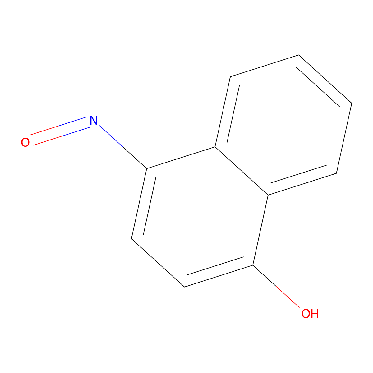 1-Naphthol, 4-nitroso- molecular structure, CAS 605-60-7