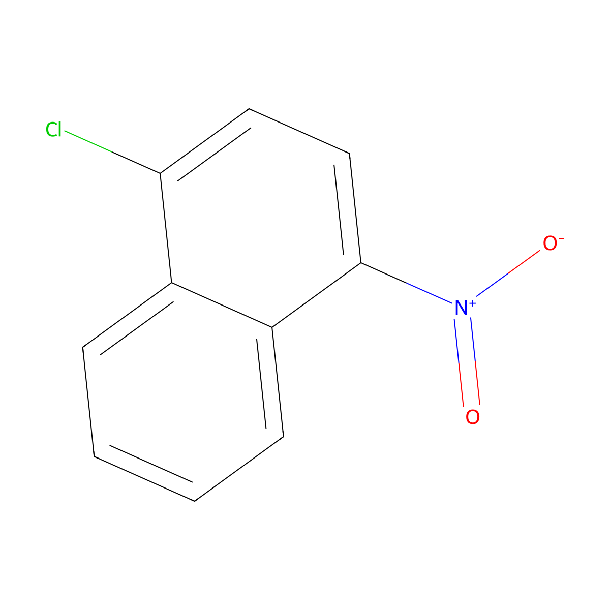 1-Chloro-4-nitronaphthalene molecular structure, CAS 605-61-8
