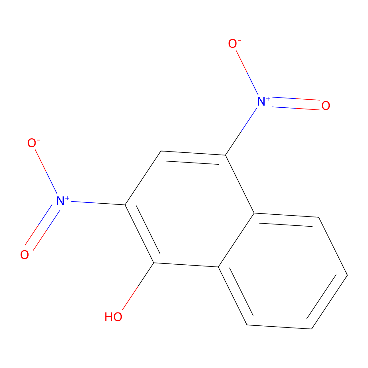 2,4-Dinitro-1-naphthol molecular structure, CAS 605-69-6
