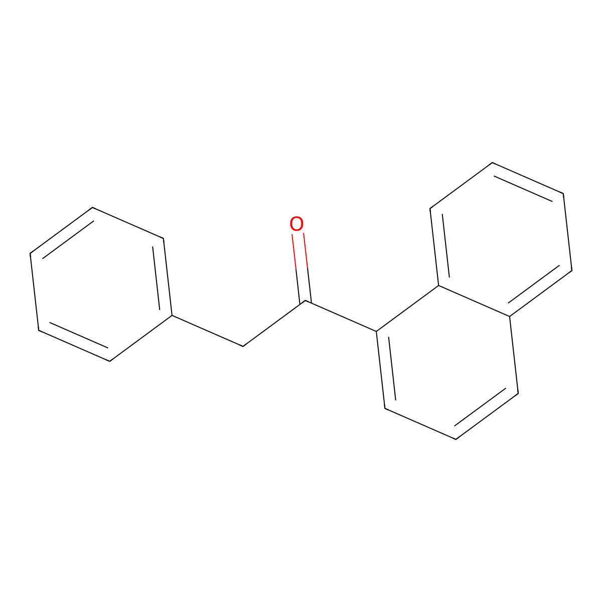 Ethanone, 1-(1-naphthalenyl)-2-phenyl- molecular structure, CAS 605-85-6