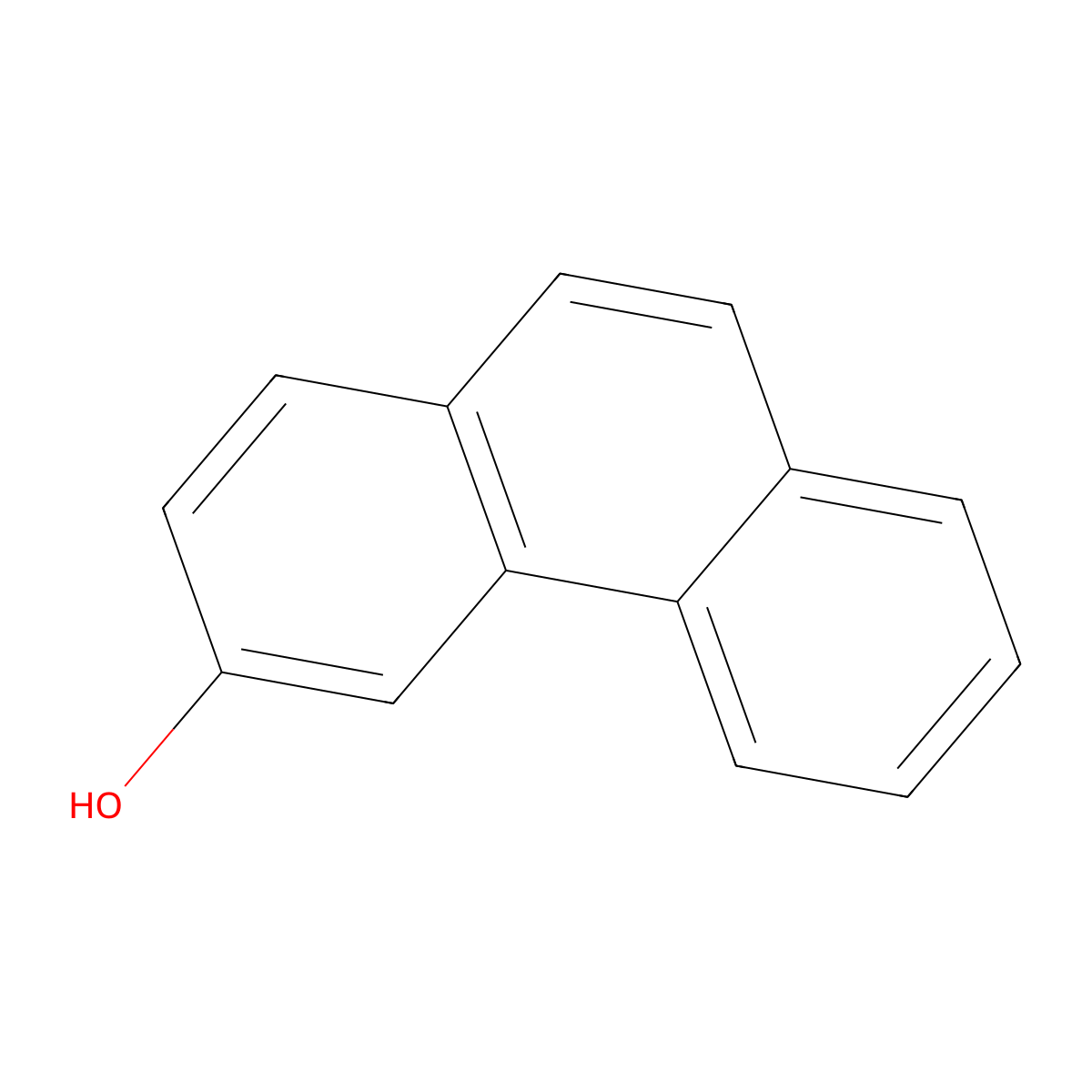 3-Phenanthrol molecular structure, CAS 605-87-8