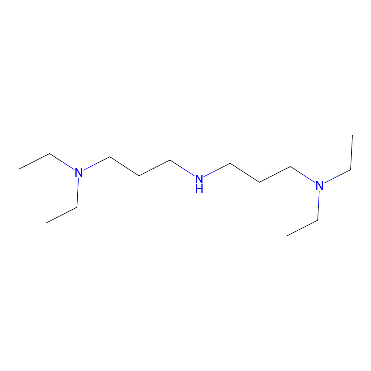 1,3-Propanediamine, N3-[3-(diethylamino)propyl]-N1,N1-diethyl- molecular structure, CAS 6050-28-8