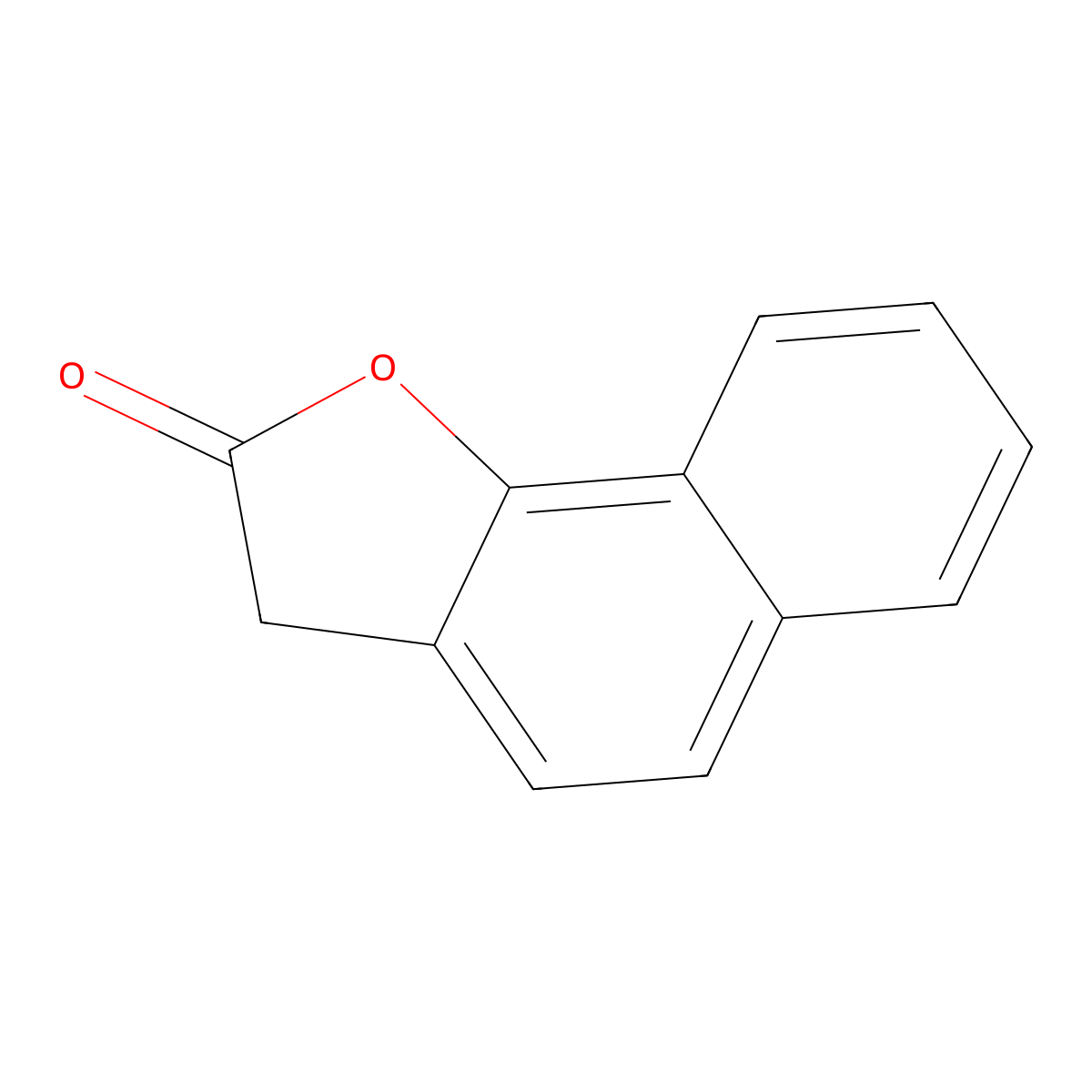 2H,3H-Naphtho[1,2-B]furan-2-one molecular structure, CAS 6050-80-2